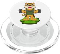 Tiger Bodybuilder Bilanciere Bodybuilding PopSockets PopGrip per MagSafe