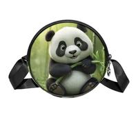 Tiger - Borsa a tracolla da donna, con scomparti e tracolla larga regolabile, Simpatico panda, 7x1.8 in
