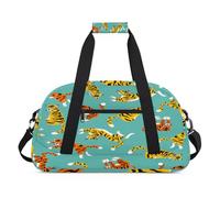 Tiger, borsone sportivo per donne e uomini, con divertente tigre da 24 l, borsa da viaggio o da palestra, per bambini, ragazze e ragazzi, Colore, (24L) UK, Organizer per borse