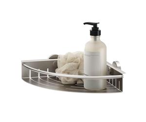 TIGER Boston Cestello Doccia angolare Grande, Acciaio Inox Spazzolato
