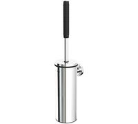 Tiger Boston Comfort & Safety Scopino e Portascopino da WC, Acciaio Inox Lucidato, 9 x 46.9 x 12.6 cm