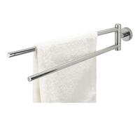 Tiger Boston Portasciugamani a 2 Bracci, Acciaio Inox Lucidato, 5 x 9,5 x 51 cm