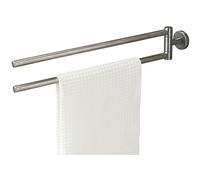 Tiger Boston Portasciugamani a 2 Bracci, Acciaio Inox Spazzolato, 5 x 9,5 x 51 cm