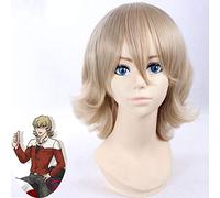 Tiger & Bunny Barnaby Brooks Jr. Parrucche Cosplay Barnaby Brooks Jr. Bionda Parrucca per capelli corta in fibra ad alta temperatura