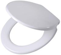 Tiger Burton Sedile WC, Acciaio Inox, Duroplast, Bianco, 37,3 x 5,5 x 44,2 cm
