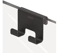 Tiger Caddy Gancio Doccia Cubico, Nero, Gomma in Silicone (SR), BxHxT: 7 x 5 x 3,5 cm