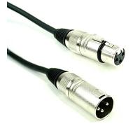TIGER - Cavo per Microfono Con Connettori Argentati, 10 metri