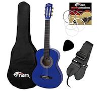 TIGER CLG4-LH-BL chitarra classica mancina 3/4 blu con set