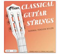 TIGER Corde per Chitarra Classica, Tensione Normale Corde In Nylon, Anti Ruggine