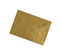 Tiger Cub - 50 buste formato A7-C7, misura piccola, colore: Oro metallizzato brillante