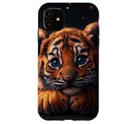 Tiger Cub Case Baby BigCat Cute Blue Eyes Wildlife Adorable Custodia per iPhone 11