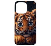 Tiger Cub Case Baby BigCat Cute Blue Eyes Wildlife Adorable Custodia per iPhone 15 Pro Max