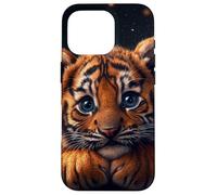 Tiger Cub Case Baby BigCat Cute Blue Eyes Wildlife Adorable Custodia per iPhone 16 Pro