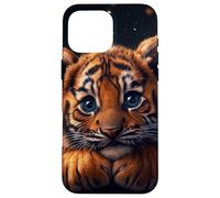 Tiger Cub Case Baby BigCat Cute Blue Eyes Wildlife Adorable Custodia per iPhone 16 Pro Max