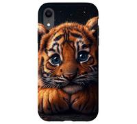 Tiger Cub Case Baby BigCat Cute Blue Eyes Wildlife Adorable Custodia per iPhone XR