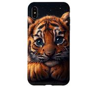 Tiger Cub Case Baby BigCat Cute Blue Eyes Wildlife Adorable Custodia per iPhone XS Max