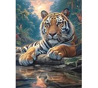 Tiger Cub in A Magical Forest Puzzle 500 Pezzi Difficili Per Adulti Wildlife Pet Cute Cartone Opaco Anti Riflesso Tema Astratto Per Passatempo Impegnativo Con Poster Incluso Migliore Vendita 500 PCS
