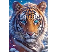 Tiger Cub with Cosmic Eyes Puzzle 1000 Pezzi Difficili Per Adulti Wildlife Pet Cartone Opaco Anti Riflesso Tema Astratto Per Passatempo Impegnativo Con Poster Incluso Migliore Vendita 1000 PCS
