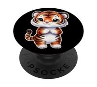 Tiger | Cucciolo di tigre Chibi PopSockets PopGrip Adesivo