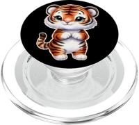 Tiger | Cucciolo di tigre Chibi PopSockets PopGrip per MagSafe