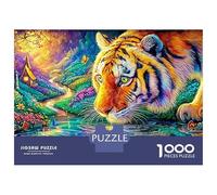 Tiger Drinking from A Stream Puzzle Da 1000 Pezzi The Forest King Puzzle Classici Per Bambini E Adulti 52x38cm/1000pcs