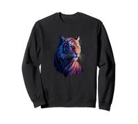 Tiger Dripping Paint, Grafica d'illustrazione Artistica alla Moda Felpa