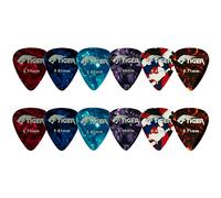 TIGER Gac63-12, Confezione da 12 Plettri per Chitarra, in Celluloide