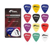 TIGER Gac64-12, Confezione da 12 Plettri per Chitarra, con Superficie Opaca