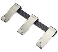 Tiger Basic Gancio Doccia Rack 6-8mm, Acciaio Inox Spazzolato, 12,6 x 5,7 x 3,7 cm