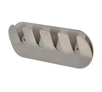 Tiger Gancio Rack Round, Acciaio Inox Spazzolato, 14,3 x 5 x 1,6 cm