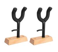 TIGER GST21-BK Supporto da parete per violino ed archetto, confezione da 2 | Confezione da 2 supporti da parete per violino e archetto, stabili e sicuri per conservazione ed esposizione.