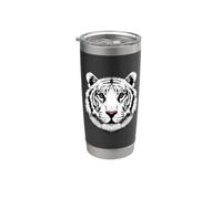 Tiger Head Face Cat Big per bambini ragazzi e ragazze Bicchiere termico in acciaio inox doppia parete
