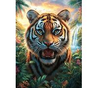 Tiger in Flower Garden Puzzle 500 Pezzi Rompicapo Antistress Premium Pressione Ridotta Dopo Il Lavoro Attività Rigenerante Regalo Per Chi È Stressato 500 PCS