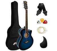 TIGER Kit Chitarra Acustica Corpo Standard, Full Size, Cutaway, Blu (Blue)