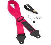 Tiger kit tracolla ukulele rosa con plettri e accessori
