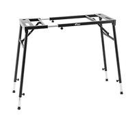 TIGER KYS21-BK Supporto per tastiera e mixer regolabile con piattaforma - Supporto piatto per tastiere e mixer - Nero