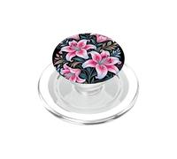 Tiger Lilies Blue White Pink Summer Spring Flowers Lily Buds PopSockets PopGrip per MagSafe