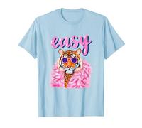 Tiger - Maglietta con Stampa Leopardata e Tigre Rosa Maglietta