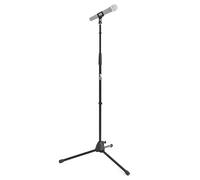 TIGER MCA21-BK Asta per microfono dritta con base treppiedi - Asta microfono regolabile - Nera