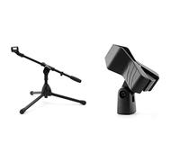 TIGER MCA49-BK Supporto corto per microfono a braccio da tavolo e da pavimento &