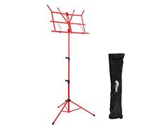 TIGER Mus56-Rd - Leggio Con Custodia, colore Rosso | Con borsa inclusa