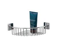 TIGER Onu - Mensola da Doccia in Acciaio Inox Cromato, 21,8 x 8,4 x 21,8 cm