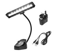TIGER Orchestra Music Stand Light, 9 Led Di Buona Qualità e Adattatore Ac