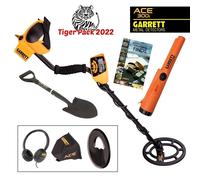 TIGER PACK 2022 METAL DETECTOR 300i GARRETT PIASTRA 10" PIN POINTER PALA