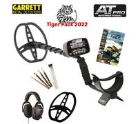 TIGER PACK METAL DETECTOR AT PRO GARRETT PIASTRA 8.5" CUFFIE MATITE MONETE