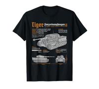 Tiger Panzer PzKpfw VI World War Design Maglietta