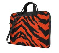 Tiger Pattern In Arancione E Nero Laptop Bag Laptop Case 15.6 Pollice Computer Borse Imbottito Manicotto Copertura Per Donne Uomini