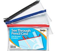 Tiger pencil case - clear see through - long 33x13cm x 1 single by Tiger