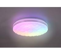 Plafoniera TIGER LED rotonda con superficie organica D.38 cm effetto cielo stellato R67131100