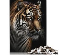Tiger Portrait Photo Puzzle Impossibili 1000 Pezzi Decorazione Per La Casa. Rilassamento E Intelligence Per Adulti E Ragazzi Da 14 Anni 1000pcs (38x26cm)